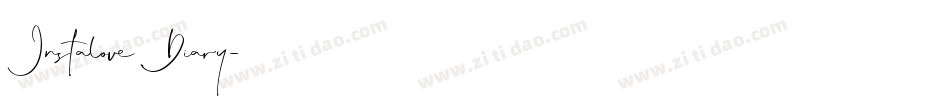Instalove Diary字体转换